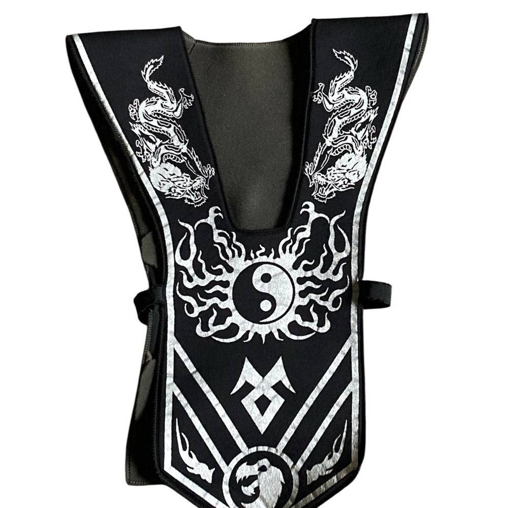 Ninja Pullover Vest Halloween Costume Black White One Size Fits Most Children